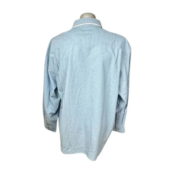 IBM ABS/400 Mens Shirt Size XL Blue LS Quick  Reflex Vintage 1988 Computers New - Picture 8 of 10